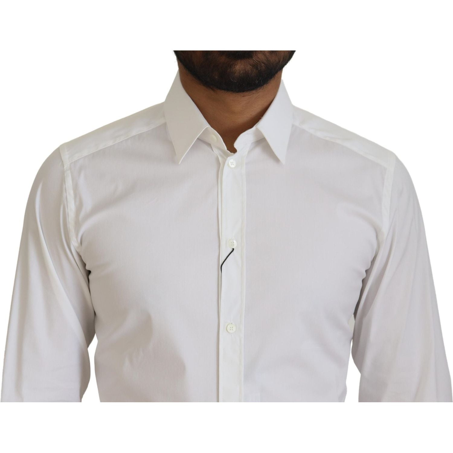 قميص دولتشي آند غابانا الأبيض المبهر بقصّة Slim Fit
