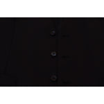 Dolce & Gabbana Dark Blue Wool Stretch Waistcoat Formal Vest TSH83026 - 48