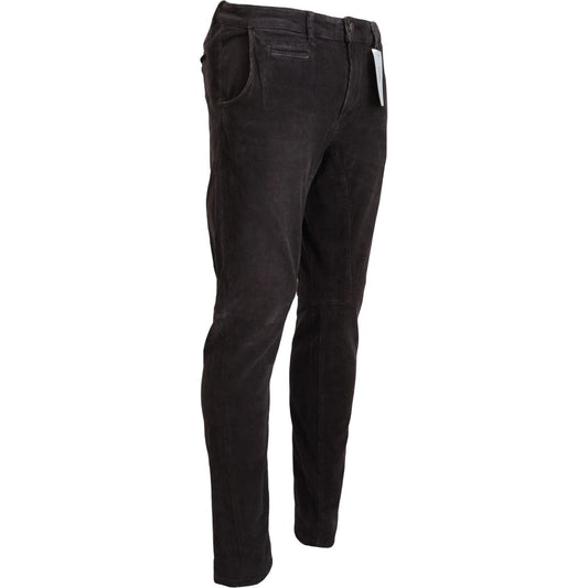 Acht Brown Cotton Straight Fit Men Casual Pants PAN74129 - 48