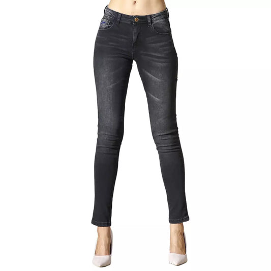 Yes Zee Black Cotton Women's Jean YE-10566-W25