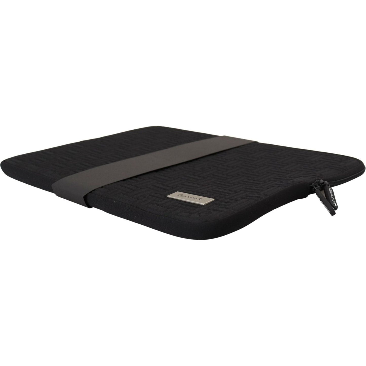 Gant Black Padded Pouch Bag Zipper Cover Sleeve Case VAS130823