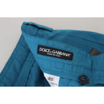 Dolce & Gabbana Blue Cotton Chinos Trousers Pants PAN74540- 44