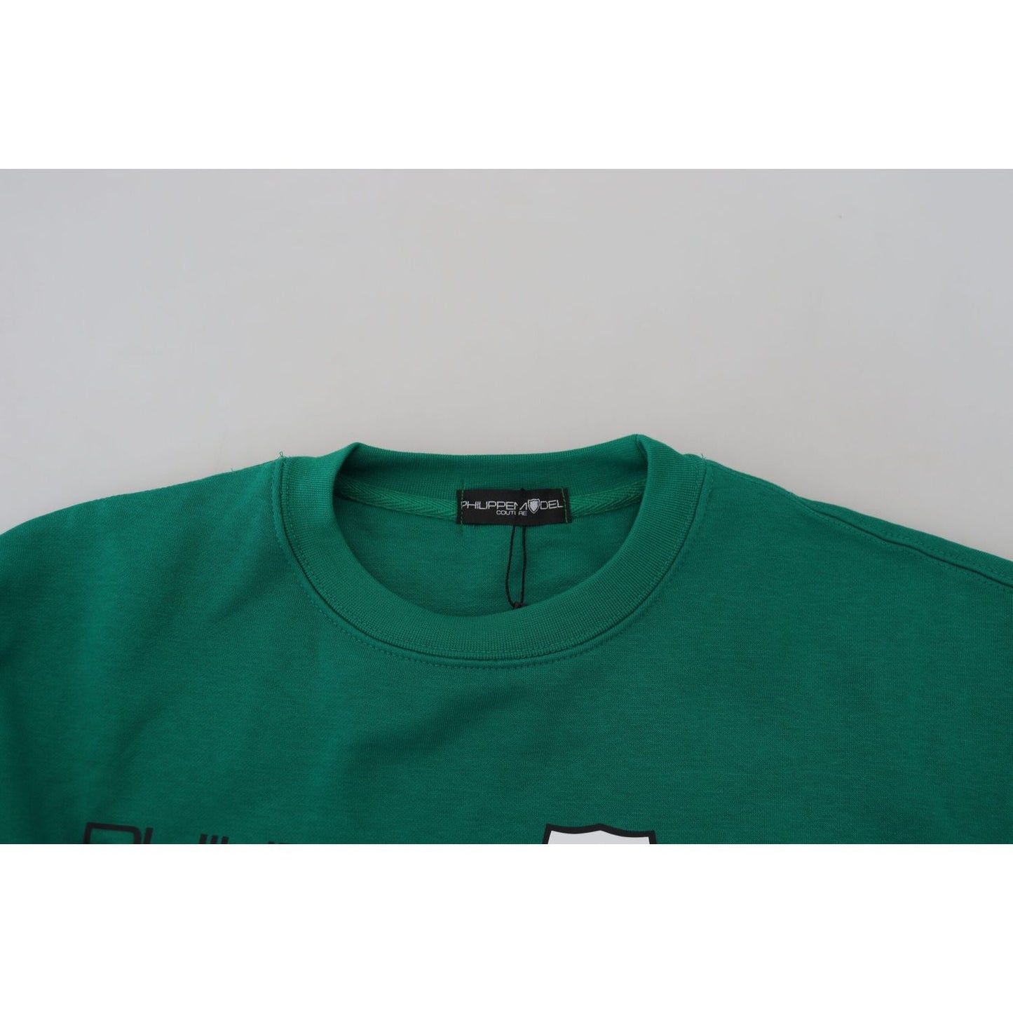 Philippe Model Green Printed Long Sleeves Pullover Sweater