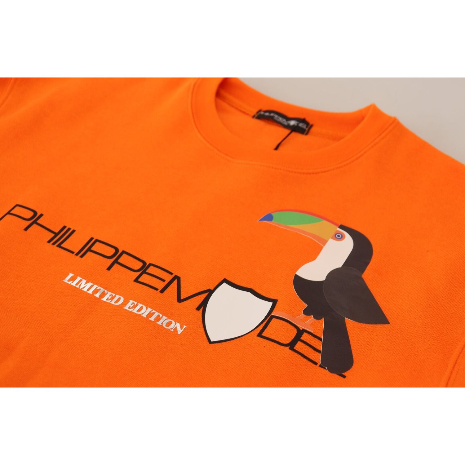 سترة فيليب موديل الأنيقة ذات الأكمام الطويلة المطبوعة باللون البرتقالي