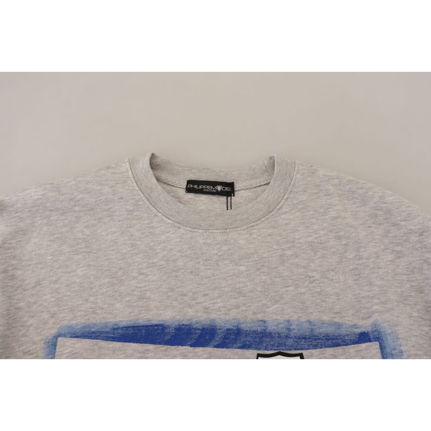 سترة فيليب موديل الأنيقة المصنوعة من القطن المطبوع باللون الرمادي