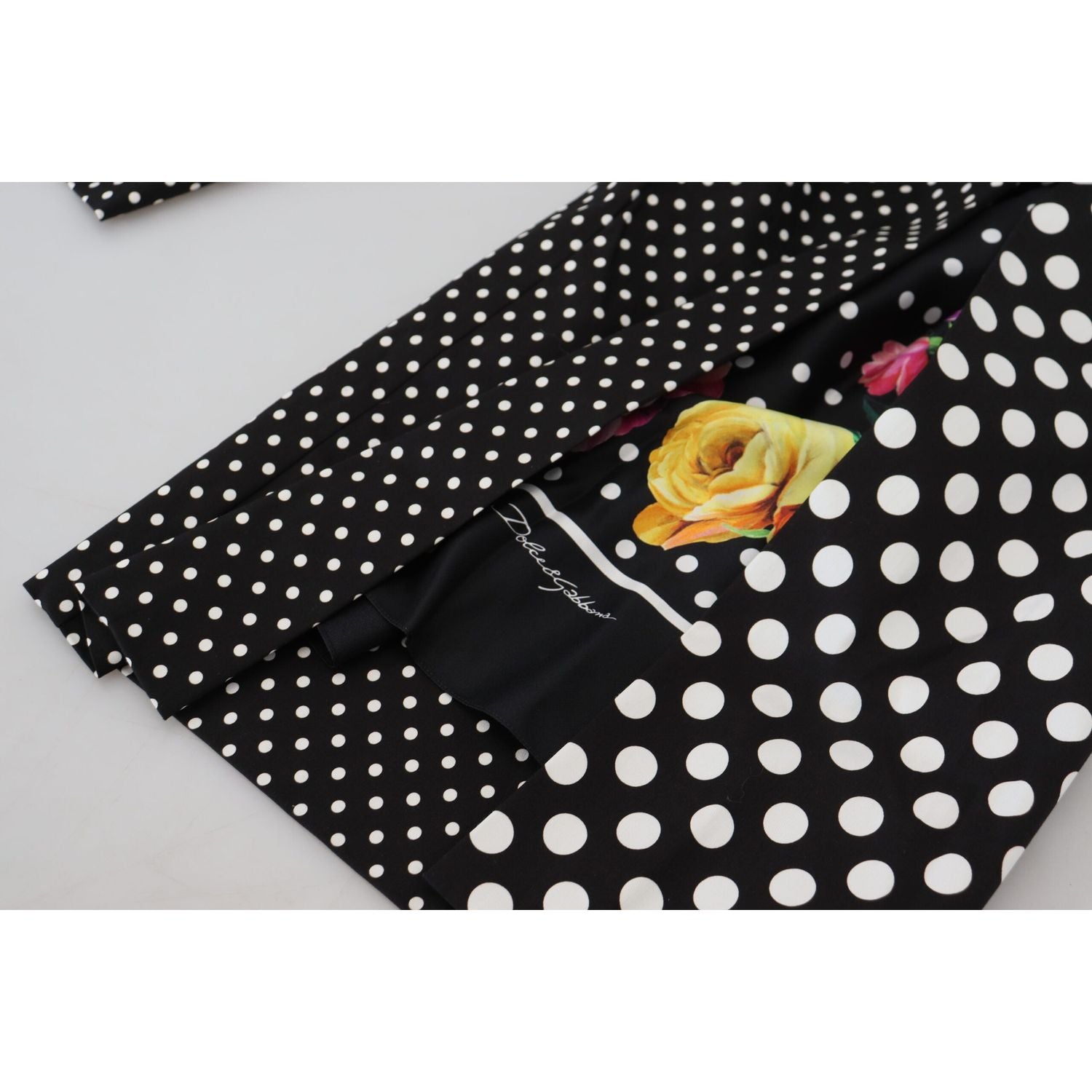 优雅高腰圆点裤