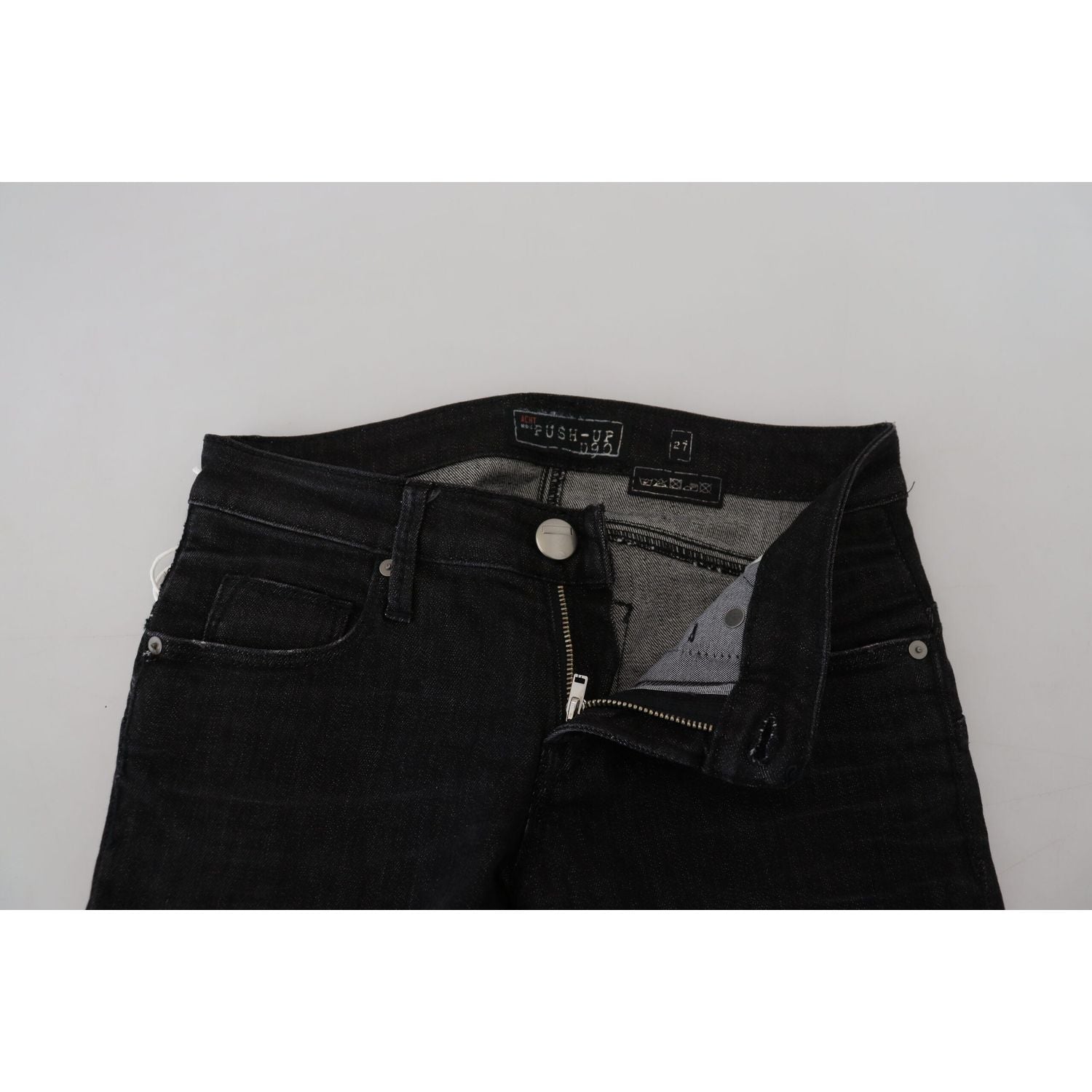 بنطلون جينز ضيق بخصر منخفض من Acht Chic