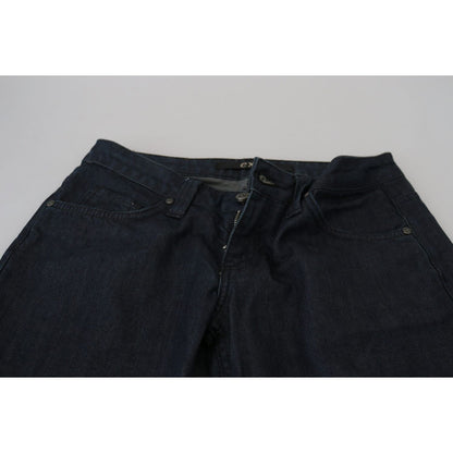 Exte Dark Blue Low Waist Straight Fit Women Denim Jeans