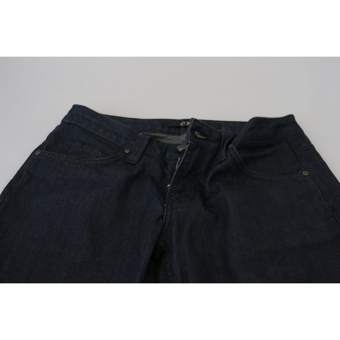 Exte Dark Blue Low Waist Straight Fit Women Denim Jeans PAN72209-26