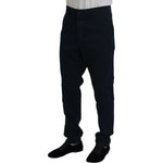 Dolce & Gabbana Blue Cotton Dress Formal Men Pants PAN74740-52