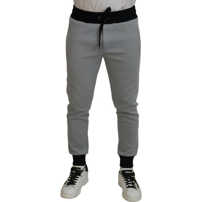 Dolce & Gabbana Gray Polyester Sweatpants Jogger Pants