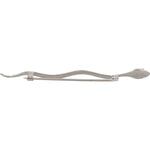 Dolce & Gabbana Silver Brass Crystal Spilla Serpente Mens Brooch Pin SMY5068