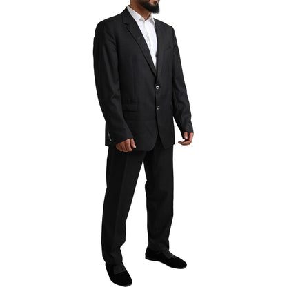 Dolce & Gabbana Black MARTINI Single Breasted 2 Piece Suit