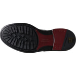 Dolce & Gabbana Black Leather Men Short Boots Lace Up Shoes MV5011-39