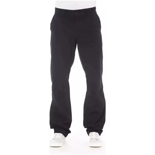 Alpha Studio Blue Cotton Men's Pant AL-23569-IT46 | S