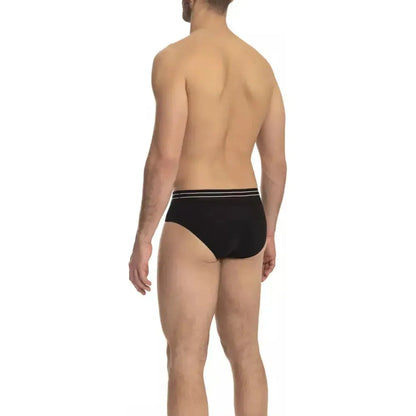 Cavalli Class Black Cotton Men Underwear Pack