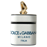 حافظة Airpods جلدية أنيقة من Dolce &amp; Gabbana باللونين الأبيض والأزرق