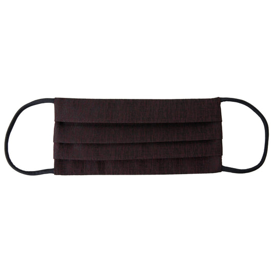 Dolce & Gabbana Maroon Pleated Elastic Ear Strap Face Mask