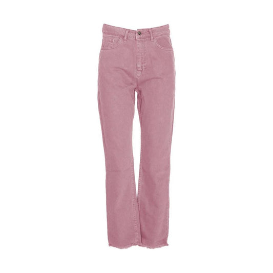 Hinnominate Chic Pink Raw Cut Bottom Jeans HI-11534-M-FBB-218