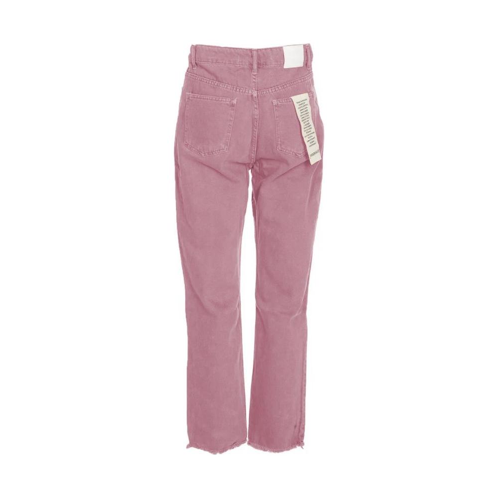 Hinnominate Chic Pink Raw Cut Bottom Jeans HI-11534-M-FBB-218