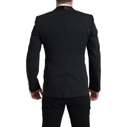 Dolce & Gabbana Black Wool Single Breasted MARTINI Blazer