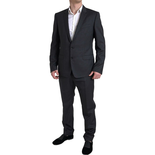 Dolce & Gabbana Black 2 Piece Single Breasted MARTINI Suit