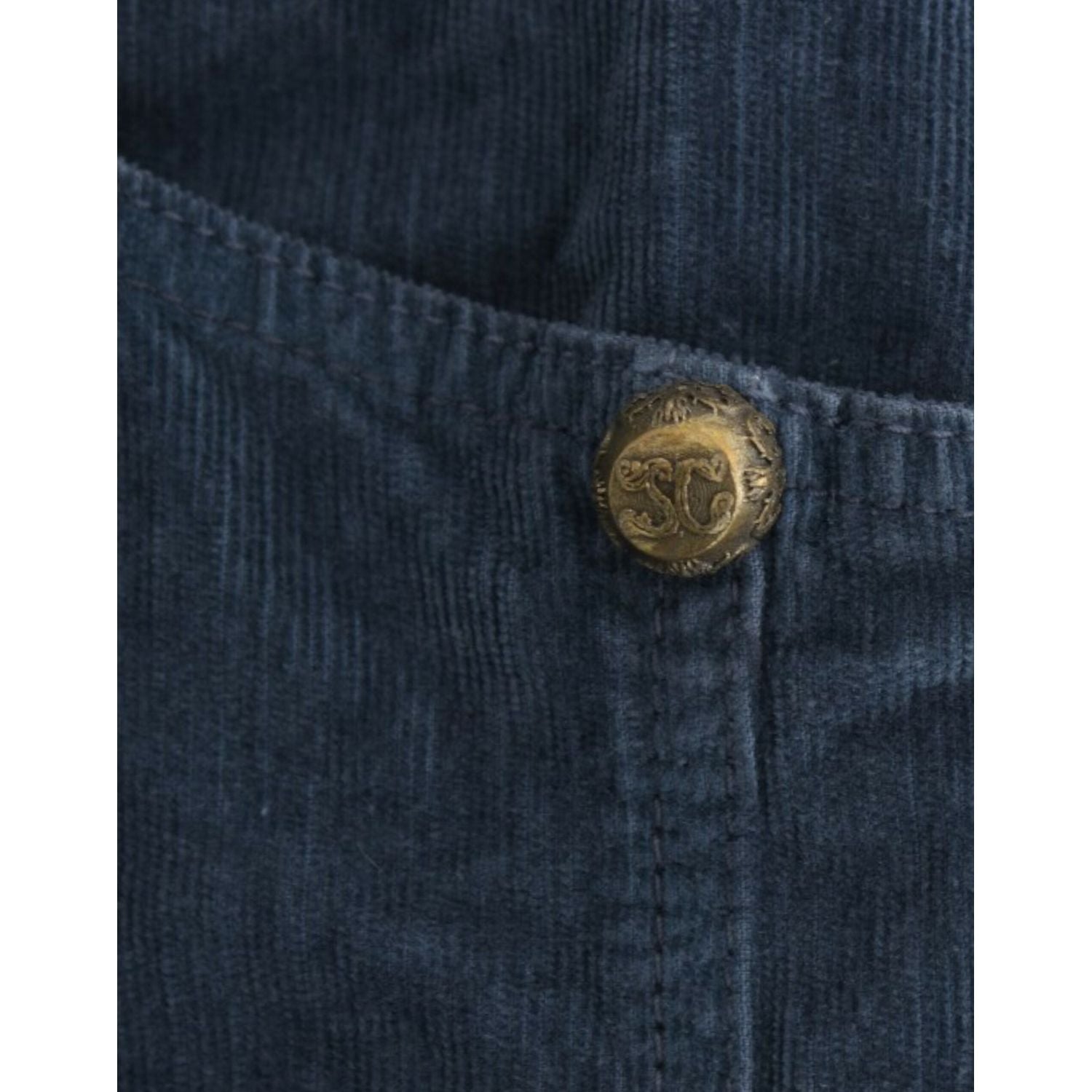 优雅蓝色铅笔裙