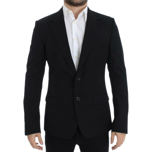 Dolce & Gabbana Black wool slim fit blazer SIG12303-1