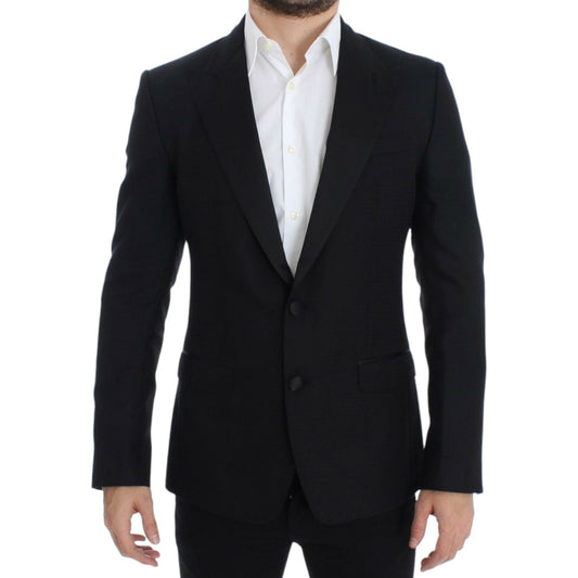 Dolce & Gabbana Black wool silk SICILIA blazer SIG12301-1