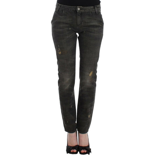 Costume National Gray distressed jeans SIG12464-1