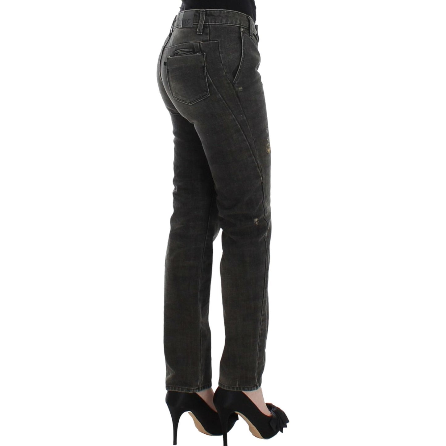 Costume National Gray distressed jeans SIG12464-1
