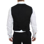 Dolce & Gabbana Black Cotton Blend Dress Vest Gilet VES10022-3