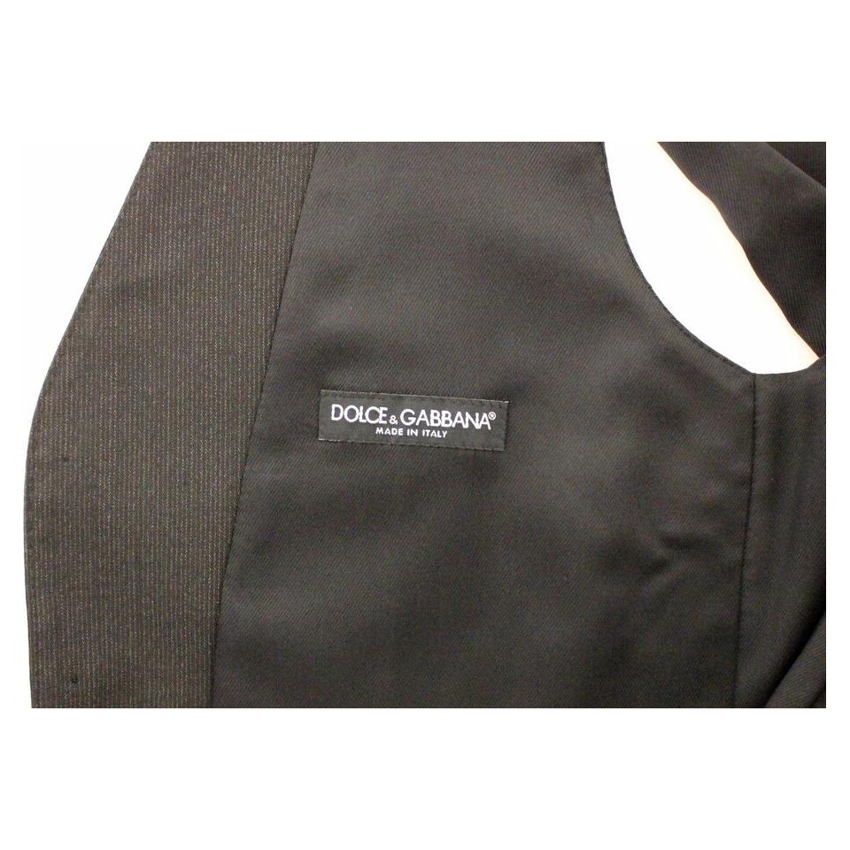 Dolce & Gabbana Gray Wool Stretch Dress Vest Jacket Blazer VES10061-1