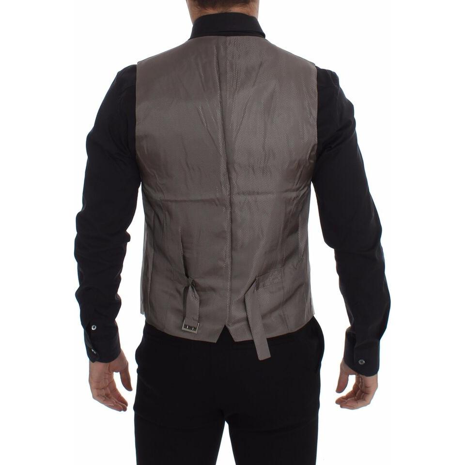 سترة أنيقة من مزيج القطن باللون البيج من دولتشي آند غابانا