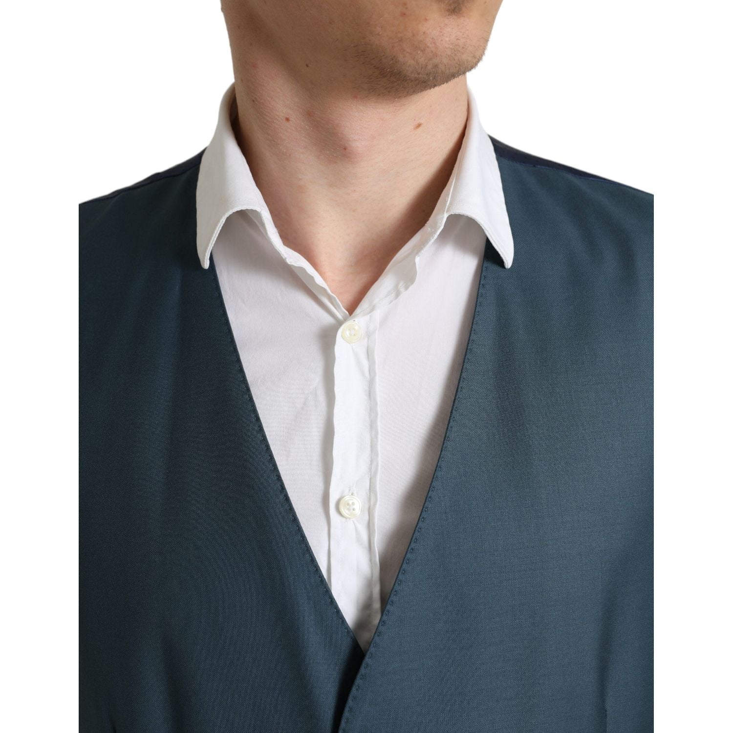 优雅绿色马提尼两件套羊毛西装