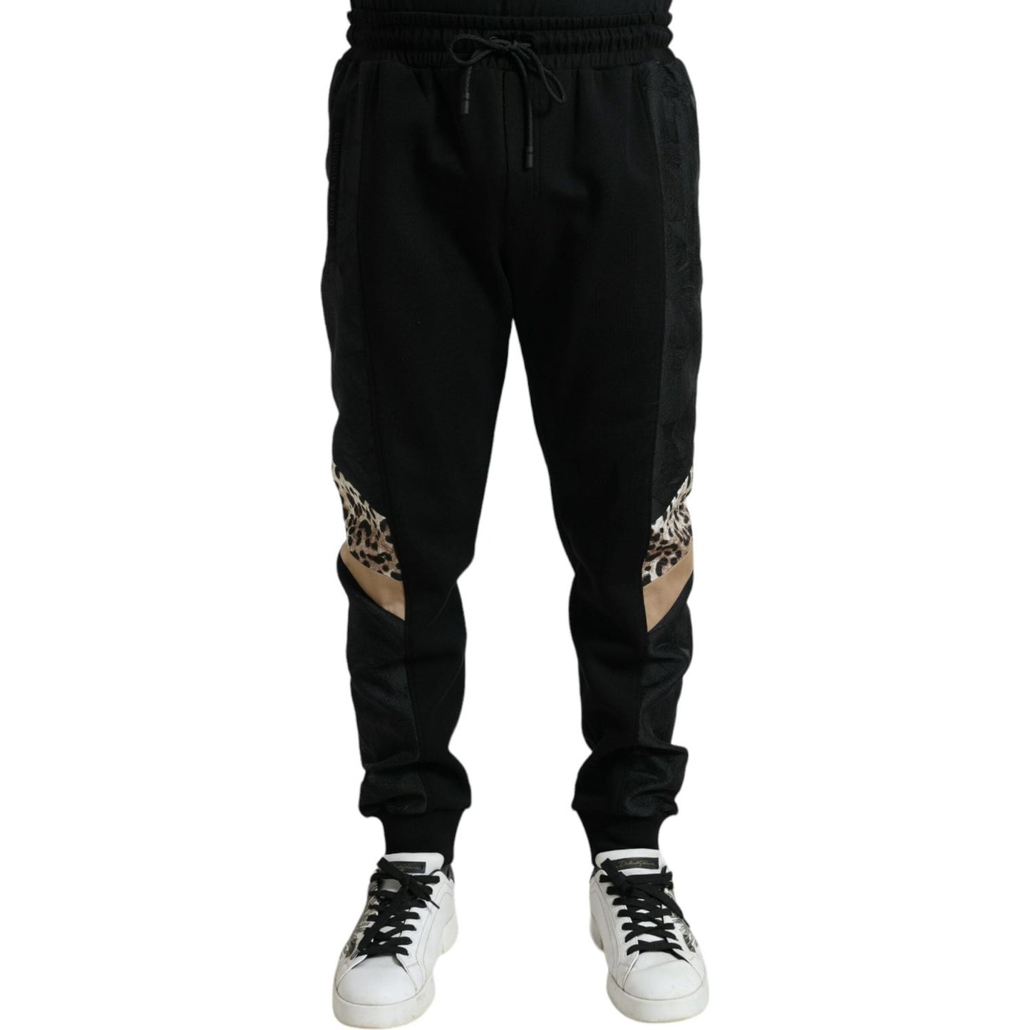 Dolce & Gabbana Black Cotton Slim Stretch Jogger Pants