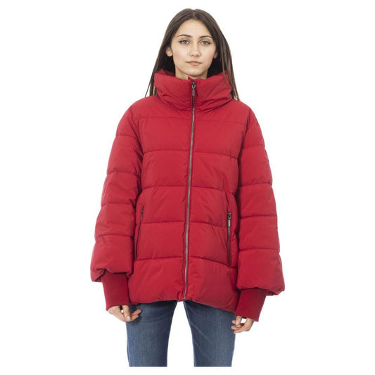 Baldinini Trend Red Polyamide Women Jacket BA-23663-3XL