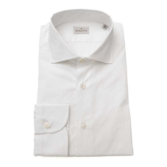 Bagutta White Cotton Men Shirt BA-23946-XL