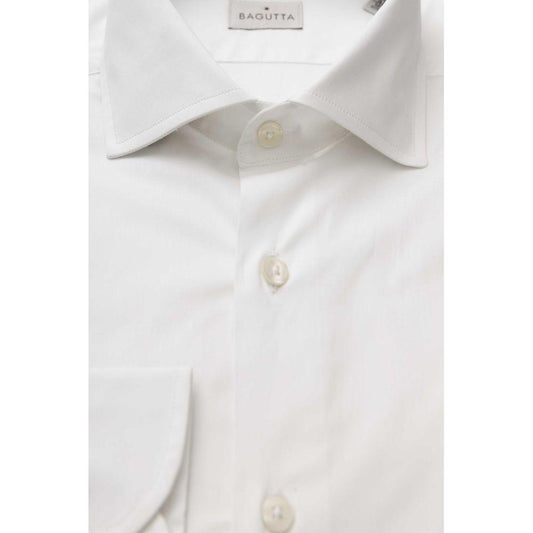 Bagutta White Cotton Men Shirt BA-23946-XL