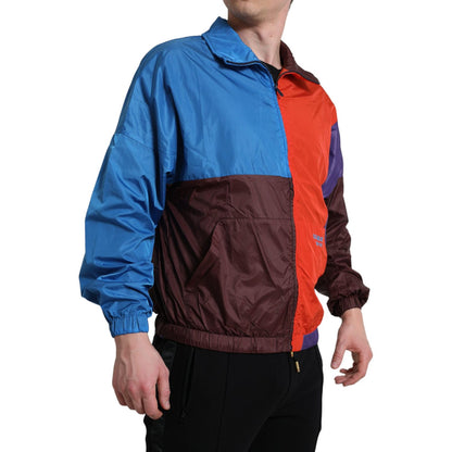 Dolce & Gabbana Multicolor Color Windbreaker Jacket