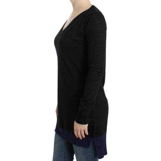 Costume National Black V-neck lightweight sweater SIG12053-1