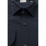 Bagutta Blue Cotton Men Shirt BA-23931-L