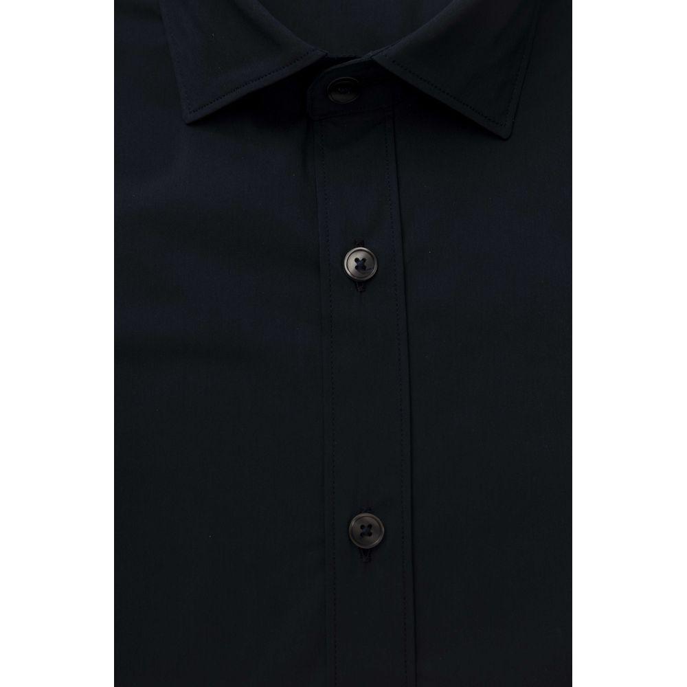 Bagutta Blue Cotton Men Shirt BA-23931-L