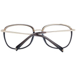 Maje Black Women Glasses Frame in acetate with full-rim trapezium style, demo lenses, and black color, size 52-17-135.