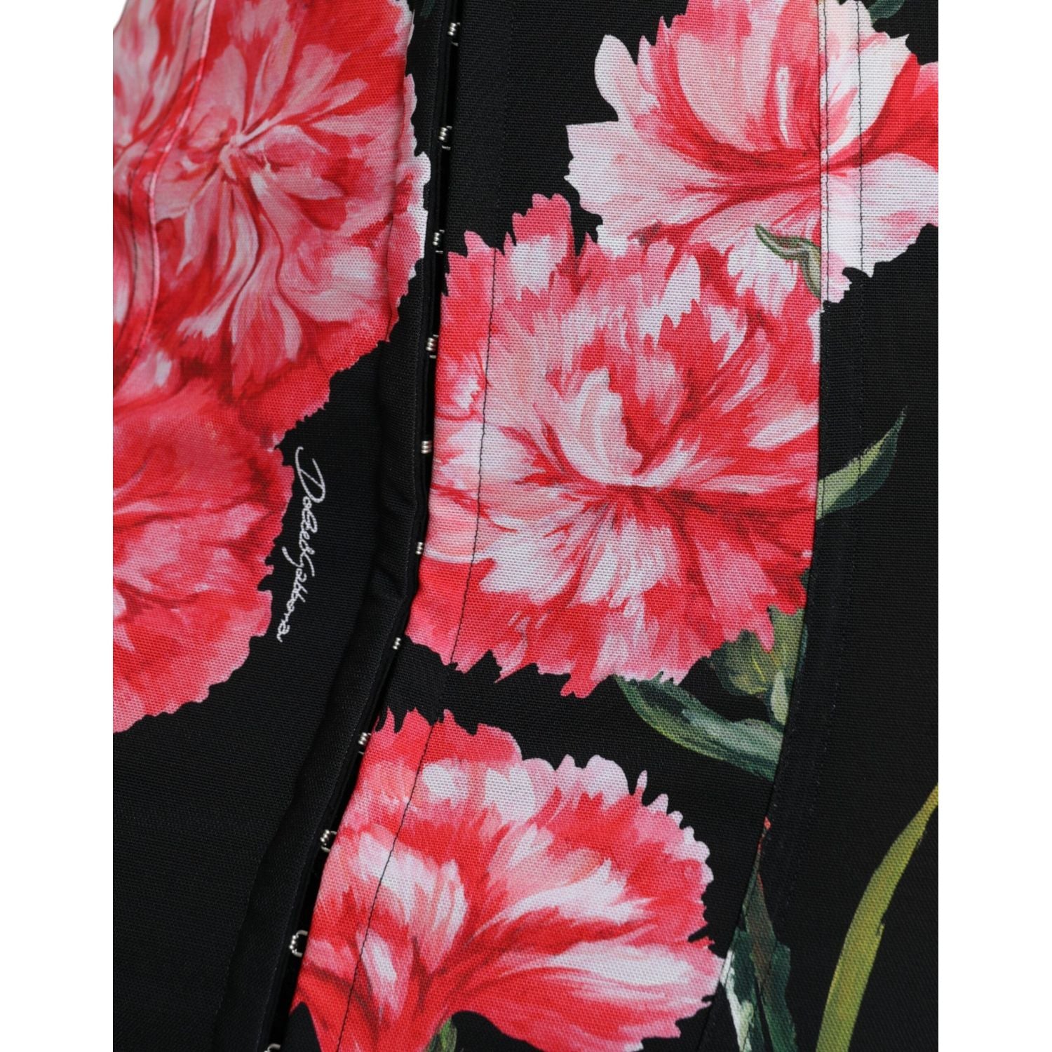 تنورة قلم رصاص بطبعة زهور من دولتشي آند غابانا بخصر مرتفع