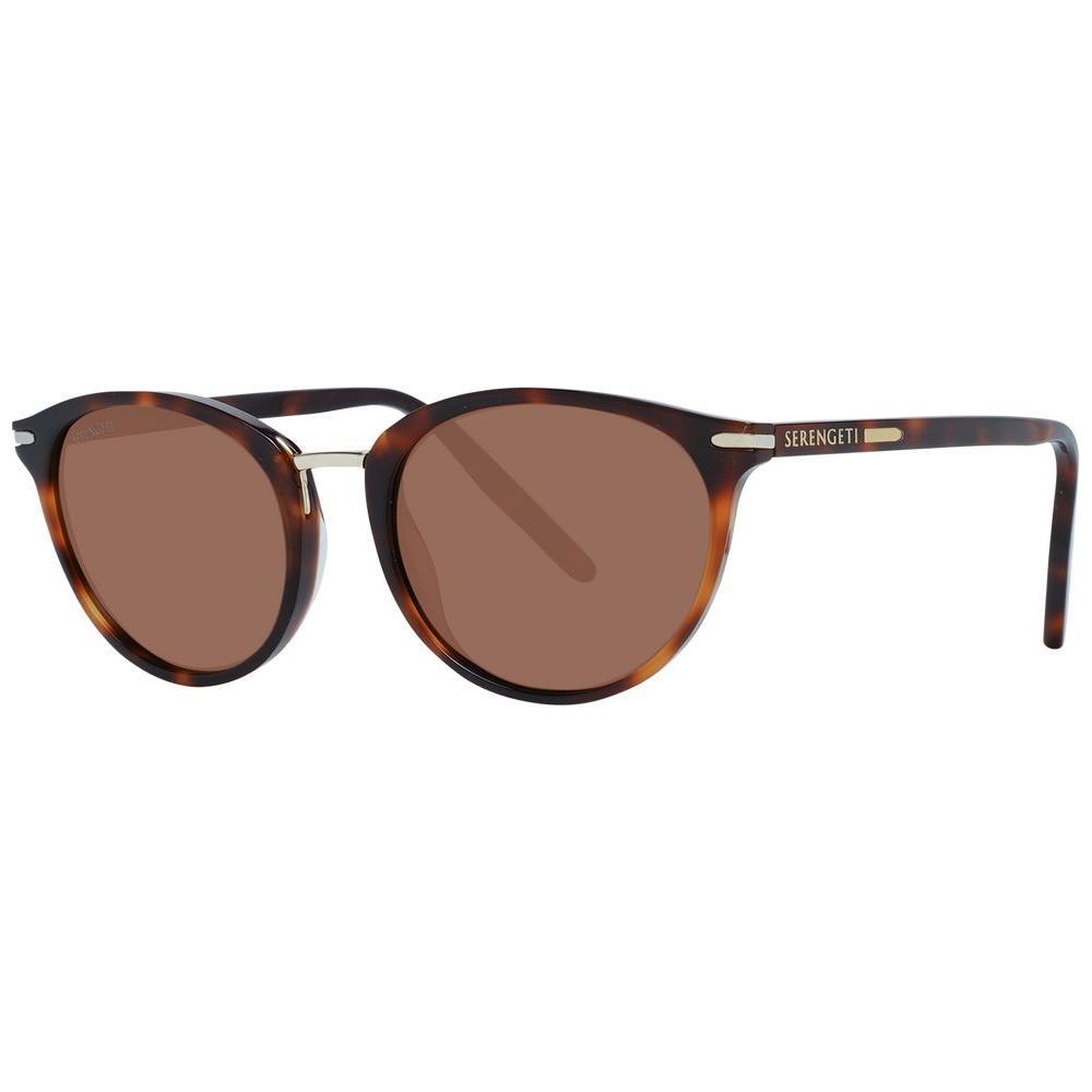 Serengeti Brown Acetate & Metal Sunglasses