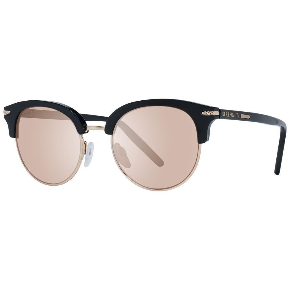 Serengeti Black Acetate & Metal Sunglasses