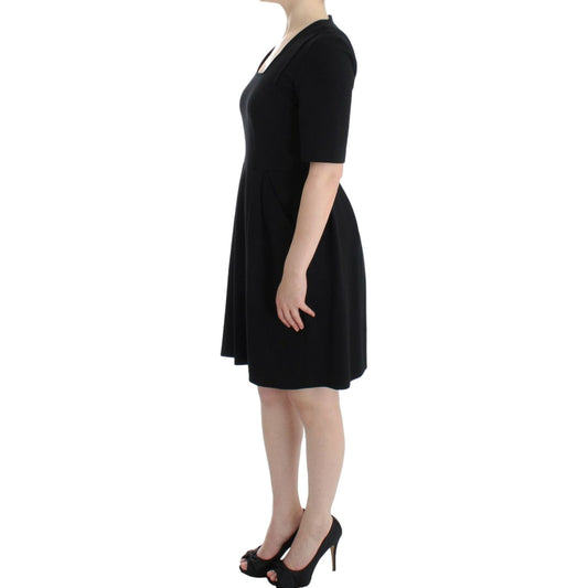 CO|TE Black short sleeve venus dress SIG12647-1