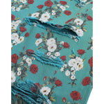 Dolce & Gabbana Blue Floral Print Skinny Cotton Denim Pants PAN75047-46