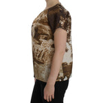 Dolce & Gabbana Enchanted Sicily Taormina Print Silk Blouse Dolce & Gabbana Dim Gray